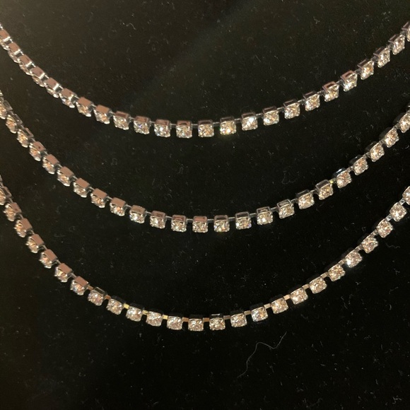 Handmade Swarovski 27004 3 Layer Crystal Necklac - Picture 6 of 7